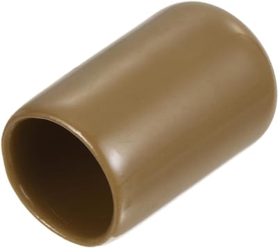 Rubberen Beschermdoppen - Meubelvoetjes Kapjes - Vloeren Beschermen - Flexibel PVC Materiaal - 12mm Binnendiameter - Lichtbruin