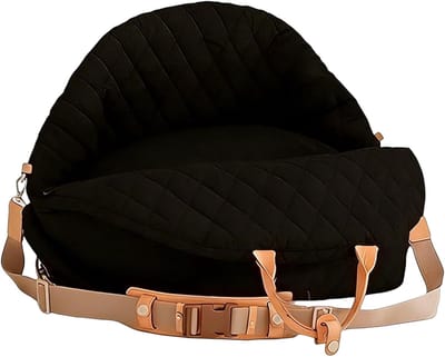 Autostoeltje Kleine Honden - Huisdier Verhoger - Veilig Reizen - Wasbaar Zacht Interieur - 45x43x34cm - Zwart
