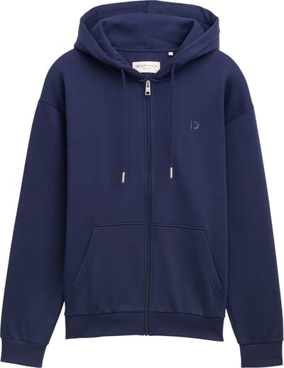 Tom Tailor Vest Hoodie Sweatjack Met Logo 1045583xx12 34590 Mannen Maat - M