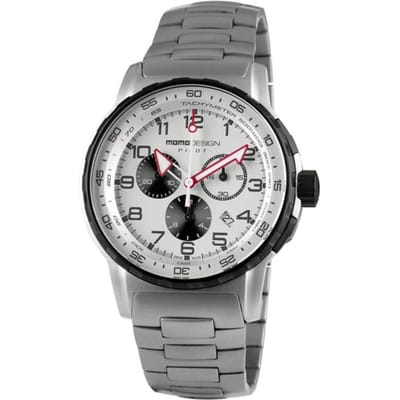 MOMO Design Pilot MD2164SS-30 Horloge Heren 46mm 5 ATM