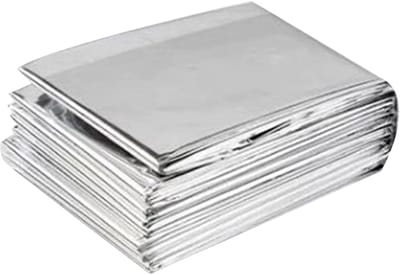 Warmtedeken - Nooddeken - Outdoor avonturen - Lichtgewicht - 130 x 210 cm - Zilver