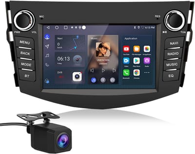Hexinex Quad-Core autoradio Geschikt voor Toyota RAV4 (2006-2012) - Draadloos CarPlay, Android Auto, Android 15, multimediaspeler, 4GB+64GB
