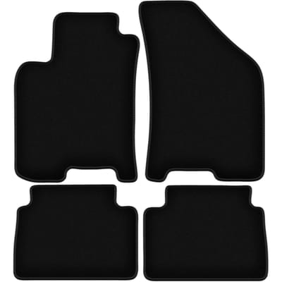 BASIC zwarte veloursmatten voor: Chevrolet Lacetti hatchback, sedan (2003-2012)