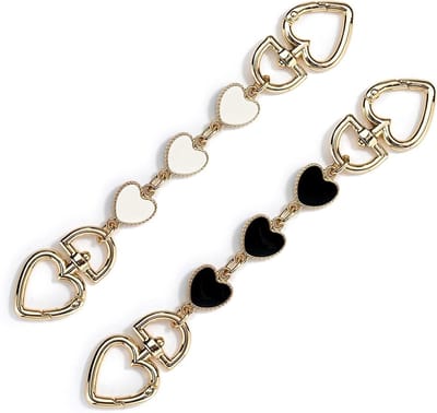 ByShane - Tassenverlengingsketting voor handtassen, vervangband accessoires meerkleurig - 2 stuks