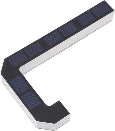 Verlicht Huisnummer - Adresplaat LED - Bezoekers Vinden - Op Zonne-energie - 9 Inch - Zwart