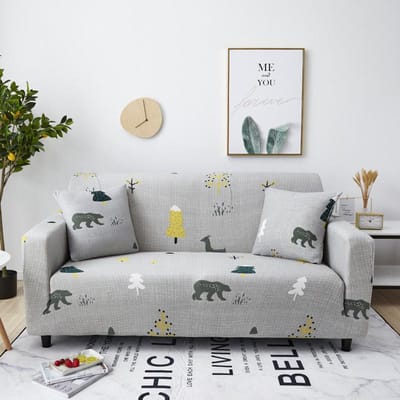 Spandex Elastische Bankhoes voor Woonkamer Strakke Wrap Allesomvattende Bankhoes Modulaire Meubels Bank Beschermhoes 1/2/3/4-zits 4-Seat 235-300cm