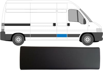 Zijlijst sierlijst voor Citroen Jumper 2002-2006 / Links = Rechts (symmetrisch)