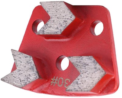 Dailygoods- Slijppad Trapezium - Slijpen Segment - Diamant Slijpen - 9x7x6 cm - 3 Stuks - Grit #30 - Slijpschijf