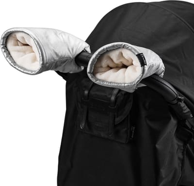 Elodie Kinderwagen Handschoenen - Handwarmers kinderwagen - Hand warmers buggy - Silver Sheen