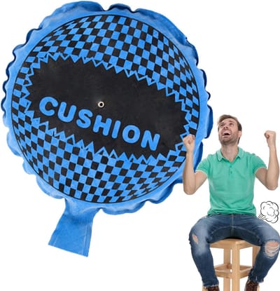 Scheetkussen - Grap speelgoed - Feestelijke grap - Zelfopblazend ontwerp - Verschillende maten - Rubber