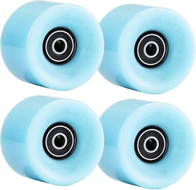 Longboard Wielen - Skate Wielen - Cruisen en Skaten - Duurzaam PU Materiaal - 60mm Diameter - Blauw