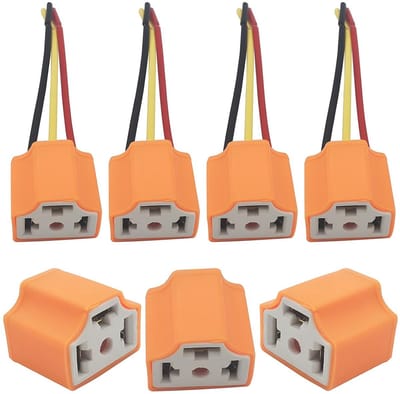 Koplampfitting H4 - 4 Stuks Vrouwelijke Stekkerlamp Voor Auto's & Motoren