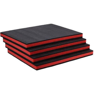 4 pièces Mousses pour Boîte à Outils 19,69x15,75x1,38 pouces Feuille de Mousse Polyéthylène Découpable pour Boîte à Outils Boîte à Outils Rigide Tiroir de Boîte à Outils