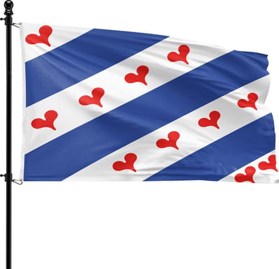 VlagDirect - Ommelandse vlag - Regio Ommelanden vlag - 90 x 150 cm.