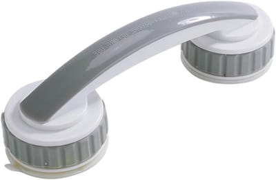 Douche Handgrepen - Veiligheidsstang Badkamer - Meer Veiligheid - Installatie zonder Boren - 28 cm - Grijs