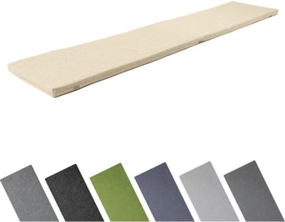 Garronda Bankkussen 180x40 cm – 4 cm dik – Waterafstotend & UV-bestendig – Cappuccino GD-AM-Dino