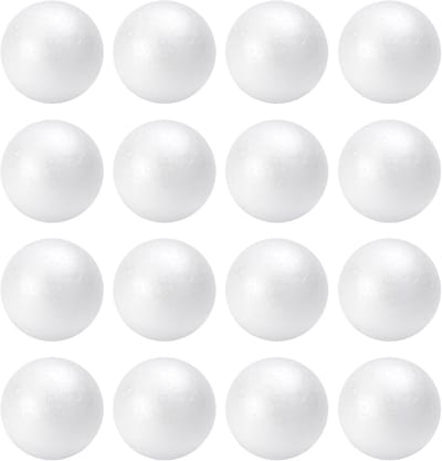 Schuimballen Knutselen - Polystyreen Balletjes - Doe-het-zelf Projecten - Lichtgewicht Materiaal - 5 cm Doorsnede - Wit