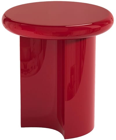Vente-unique Bijzettafel van MDF - Gelakt rood - SOBINA