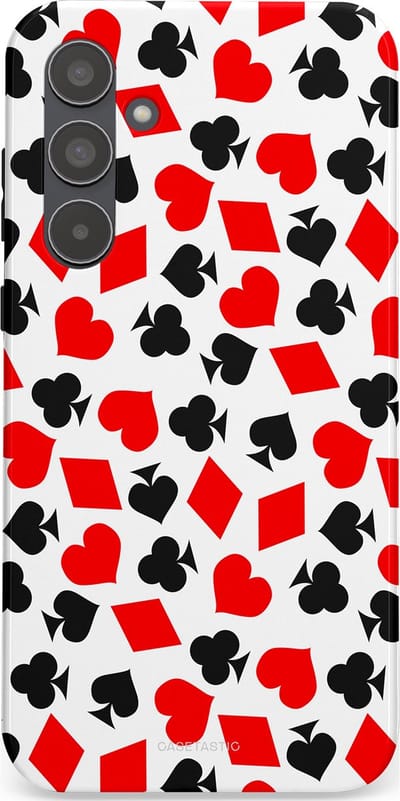 Casetastic Hoesje Geschikt voor Samsung A55 - Stijlvolle Beschermende Duo-layer Case - Harten spel