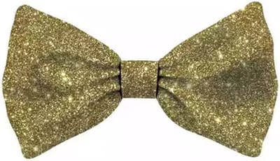 Kerststrikje Kat Glitter - Dierenkleding - Goud