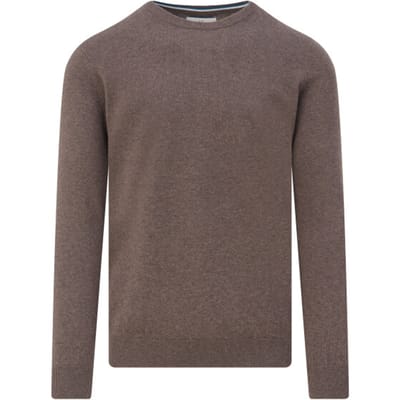 The BLUEPRINT Premium Heren Trui Ronde Hals Bruin