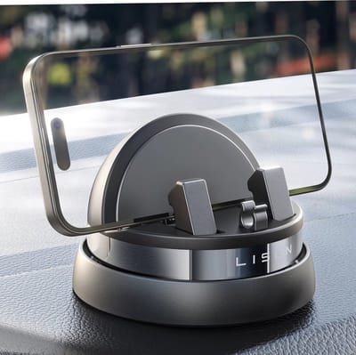 Nieuw 2026! 360 ° Draaibare Dashboard Auto Telefoonhouder Multifunctionele Telefoonhouder Auto voor iPhone 15 Pro Max/14/13/12 en Galaxy S23/22 - LISEN Stevig Magneet Smartphone Opvouwbare Air Vent Telefoon Stand Houder Cadeau Nieuwjaar Kerstcadeau