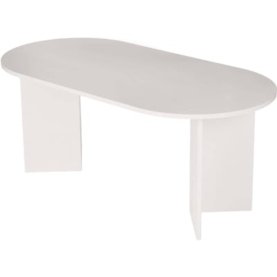 Asir - Eettafel - Hout Wit - 180 x 90 x 75 cm (L x B x H)