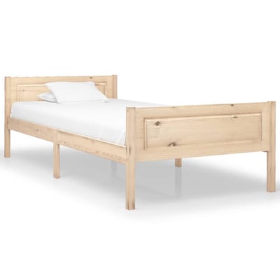 vidaXL - Bedframe - massief - grenenhout - 90x200 - cm