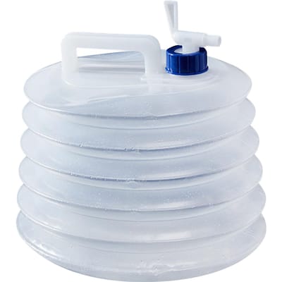 Récipient d'eau pliant portatif de grande capacité avec la cruche de transporteur de stockage d'eau de Camping de robinet 15L