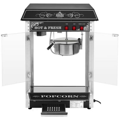 Royal Catering Popcornmachine - met zwart gekleurde dak 10010545