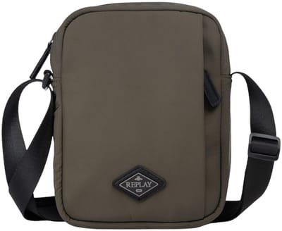 REPLAY schoudertas Reporter Bag Dusty Olive olijfgroen