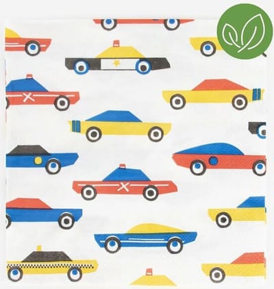 Servetten Auto | 20 stuks | 33 x 33 centimeter | voertuig