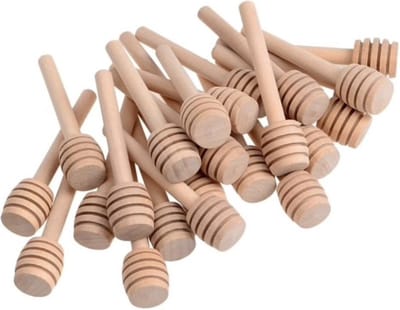 New Age Devi - 5-delige honing roer bar - mengen - handvat - jar lepel - praktische keuken tools