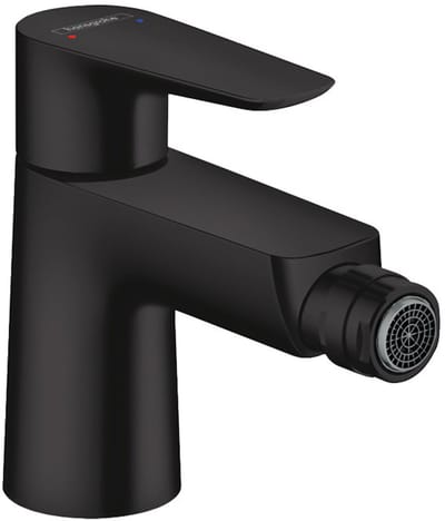 Hansgrohe Talis e 1 greeps bidetmengkraan - met wastegarnituur - mat zwart