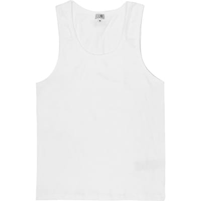 MaiSon Margiela Mm6 Patch Logo Numéroté Débardeur Homme S Sous-vêtement Mjd350020 MJD350020 101 (M) white