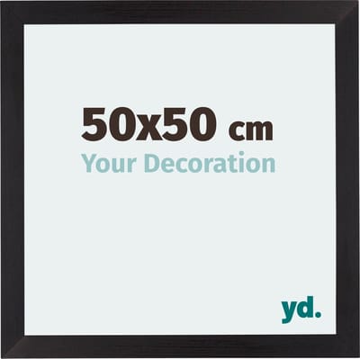 Your Decoration - Fotolijst 50x50 cm - MDF - Zwart Houtnerf - Mura