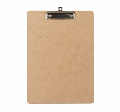 Klembord - clipboard - A4 - 100 mm klem zilver