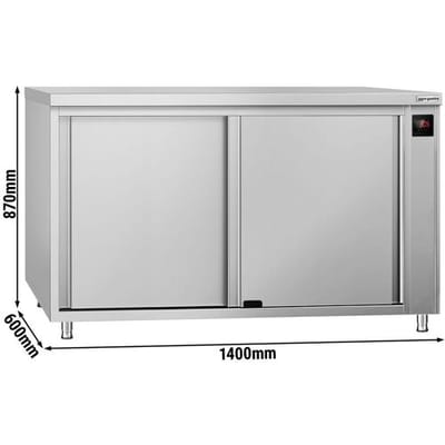 GGM Gastro Wärmeschrank ECO - 1400x600mm - mit Durchreiche & Schiebetüren - Digital