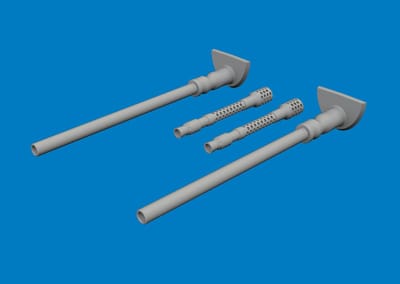 Eduard Modelbouwdecoratie - 624010 Wapenlopen 3D-Print voor Messerschmitt Bf 109 G-5/G-6 - Resin onderdeel