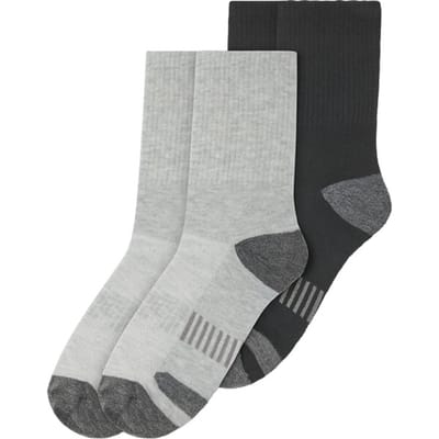 Jan Vanderstorm herren 2-Pack Sokken - 39-42 - grijs - Plus Size