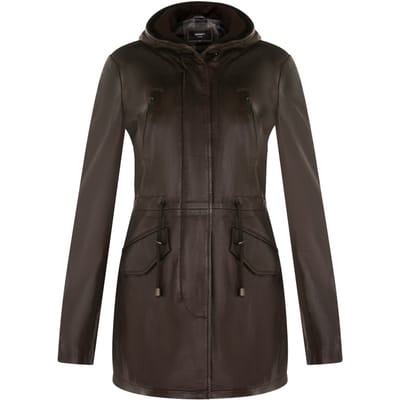 Dames halflange parka-jas met capuchon-Oakengates