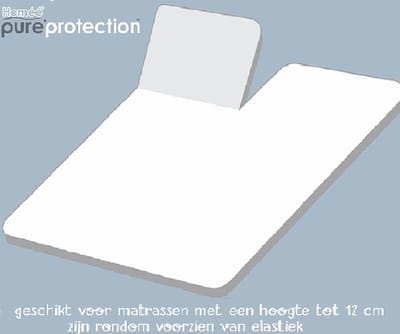 Homéé® Molton Splittopper Hoeslaken Flanel Stretch Wit 160x200/220 +12 cm hygiëne matrasbeschermer