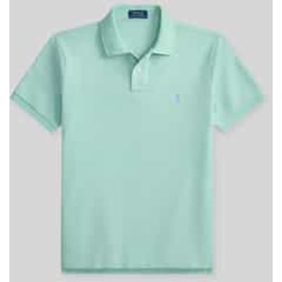 Custom slim fit poloshirt van puur katoen