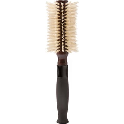 Christophe Robin Pre-Curved Blowdry Hairbrush with Natural Boar-Bristle and Wood - 12 Rows