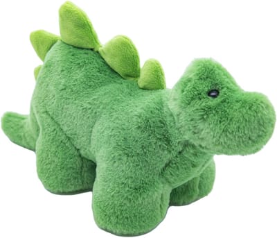 Cute since 1999 - Dinosauruspark - Dinosaurus speelgoed - Groene stegosaurus - Baby knuffel - 18cm