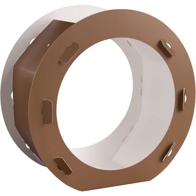 Lantaarn blanco "Rond" - Bruin