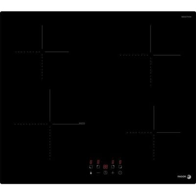 Kookplaat - FAGOR - FTI468 - 59 cm - 4 inductiepitten - Zwart glas