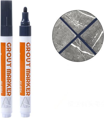 Voegenstift – Voegenstift Donkergrijs / Antraciet – Voegmiddel - Voegen Stift – Voegen Bewerking – Voegen Verf – Voegen Marker – Voegenpen Incl. Reserve Punt