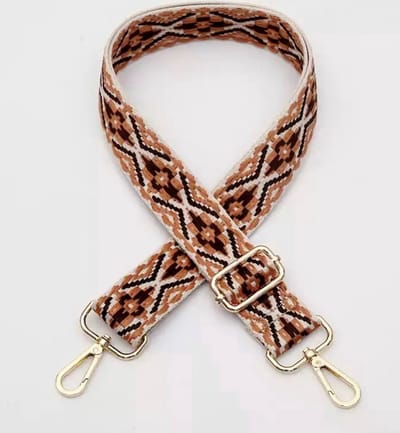 Akyol - bag strap - Schouderband - Tassen riem - bag strap tassenriem - Schouderriem - boho - bohemian - vintage - ibiza style - schouderriem bohemian - festival - crossbody - - Bag Strap - Verstelbaar - Tashengsel - Beige - 140 cm