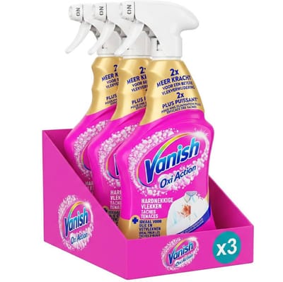 Vanish Oxi Action Gold Vlekverwijderaar Spray - 500ml x3